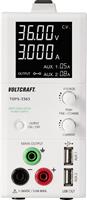 Voltcraft TOPS-3363 Labvoeding, regelbaar 1 - 36 V/DC 0.25 - 3 A 100 W Smal model Aantal uitgangen 3 x