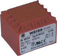 Weiss Elektrotechnik 85/311 Printtransformator 1 x 230 V 1 x 9 V/AC 1.50 VA 167 mA