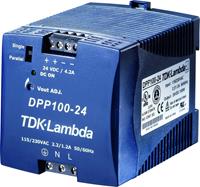 TDK-Lambda DPP100-24 DIN-rail netvoeding 24 V/DC 4.2 A 100 W Aantal uitgangen: 1 x Inhoud: 1 stuk(s)