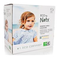Naty Nature Babycare ECO Gevoelige Babydoekjes - Ongeparfumeerd 3x56