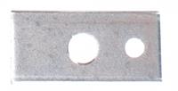 Grayston montageplaat voor grodel oog 51 x 25 mm staal zilver