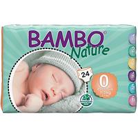 Bambo Nature Windeln - FrÃ¼hgeborene - GrÃ¶ÃŸe 0 - Packung mit 24 Windeln