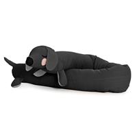 roommate Lazy Long Dog Kussen Anthracite