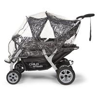 childhome Regenhoes voor Quadruple kinderwagen