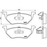 mazda Remblokken set