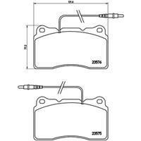 Remblokkenset, schijfrem BREMBO, u.a. für Fiat, Peugeot, Lancia, Citroën