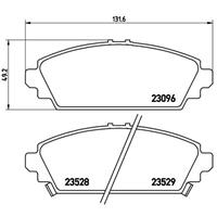 honda Remblokken set P28031