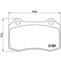 Remblokkenset, schijfrem BREMBO, u.a. für Ford