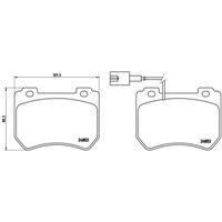 Remblokkenset, schijfrem BREMBO, u.a. für Alfa Romeo