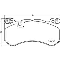 Remblokkenset, schijfrem BREMBO, u.a. für Audi