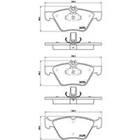 Remblokkenset, schijfrem BREMBO, u.a. für Mercedes-Benz