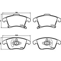 Remblokkenset, schijfrem DIRECTIONAL BRAKE PADS BREMBO, u.a. für Ford