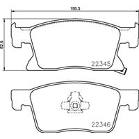 Remblokkenset, schijfrem BREMBO, u.a. für Opel, Vauxhall