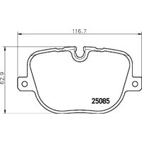 Remblokkenset, schijfrem BREMBO, u.a. für Land Rover