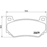 Remblokkenset, schijfrem BREMBO, u.a. für MG, Caterham