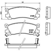 mazda Remblokken set P49025