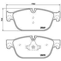 Remblokkenset, schijfrem BREMBO, u.a. für Peugeot, DS, Citroën