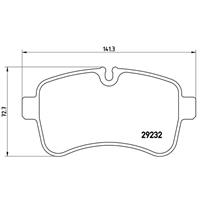 Remblokkenset, schijfrem BREMBO, u.a. für Iveco