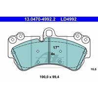 porsche Low dust Keramische remblokken 13047049922