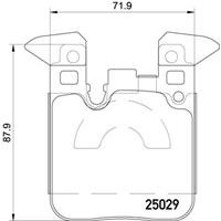 Remblokkenset, schijfrem BREMBO, u.a. für BMW