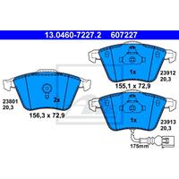 Remblokkenset, schijfrem ATE, u.a. für VW, Audi, Seat