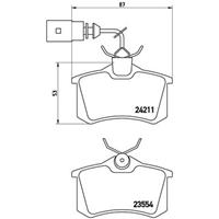 Remblokkenset, schijfrem BREMBO, u.a. für Audi