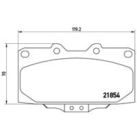 Remblokkenset, schijfrem BREMBO, u.a. für Nissan, Subaru