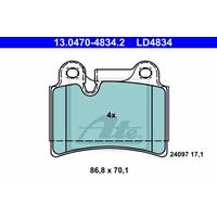 Volkswagen Low dust Keramische remblokken 13047048342