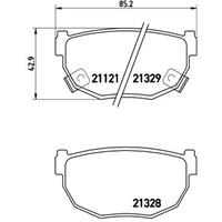 Remblokkenset, schijfrem BREMBO, u.a. für Nissan