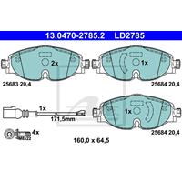 Remblokkenset, schijfrem ATE Ceramic ATE, u.a. für Cupra, VW, Audi, Skoda, Seat