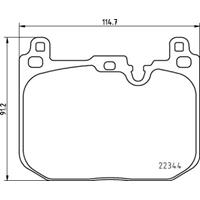 Remblokkenset, schijfrem BREMBO, u.a. für Mini