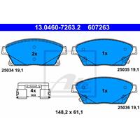 Remblokkenset, schijfrem ATE, u.a. für Opel, Vauxhall, Chevrolet