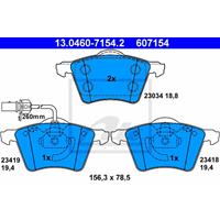 Remblokkenset, schijfrem ATE, u.a. für Seat, Ford, VW
