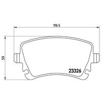 Remblokkenset, schijfrem BREMBO, u.a. für Bentley, VW
