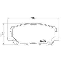 lexus Remblokken set P83067