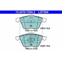 Remblokkenset, schijfrem ATE Ceramic ATE, u.a. für Volvo, Saab, Opel, Vauxhall, Mazda, Ford