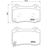 Remblokkenset, schijfrem BREMBO, u.a. für Hyundai, Jeep, Tesla