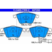 Remblokkenset, schijfrem ATE, u.a. für VW, Audi, Skoda, Seat