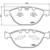 Remblokkenset, schijfrem BREMBO, u.a. für Rolls-Royce, BMW