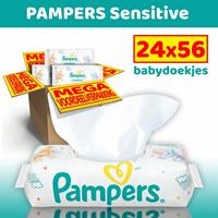 Pampers Sensitive billendoekjes - 24 x 56 = 1344 babydoekjes - voordeelverpakking