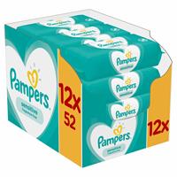 Pampers Sensitive voordeelverpakking 12 x 52 babydoekjes