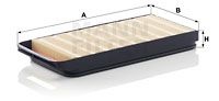 Secundair luchtfilter MANN-FILTER CF 45 001