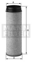 Secundair luchtfilter MANN-FILTER CF 1480