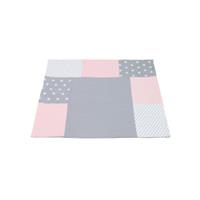 Ullenboom Patchwork Hoes voor aankleedkussen roze grijs 75x85 cm