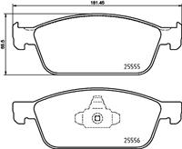 Remblokkenset, schijfrem BREMBO, u.a. für Ford