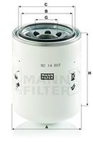 Filter, hydrauliek MANN-FILTER WD 14 002