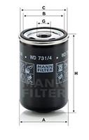 Ãlfilter MANN-FILTER WD 731/4