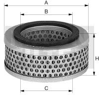 Luchtfilter, compressor inlaatlucht MANN-FILTER C 33 009