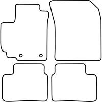 Automatten voor Suzuki Wagon R+ 1997-2000 (3-teilig)