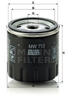 MANN-FILTER Ölfilter MW 713 Motorölfilter,Wechselfilter